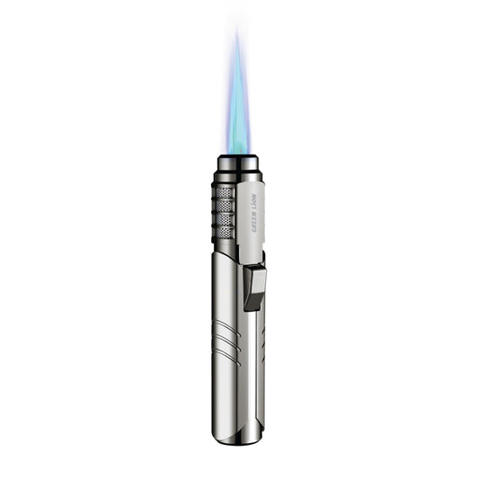 Green Lion Jet Flame Windproof Lighter 183ml - Silver