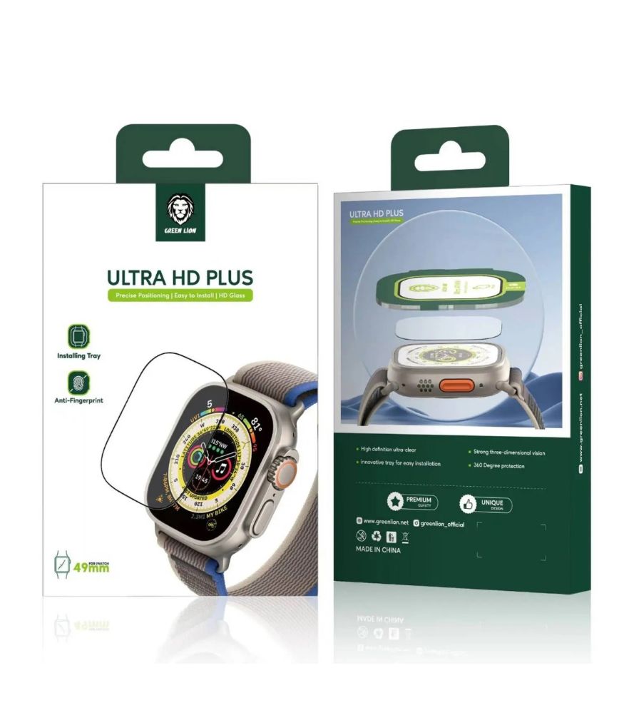 Green Lion Ultra Pro HD Glass For Apple Watch (49mm) Clear