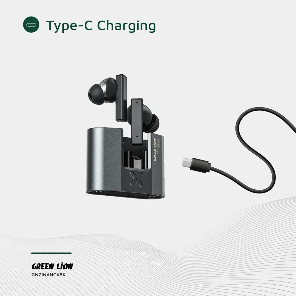 Green Lion Zinc X Metal Earbuds ANC TWS