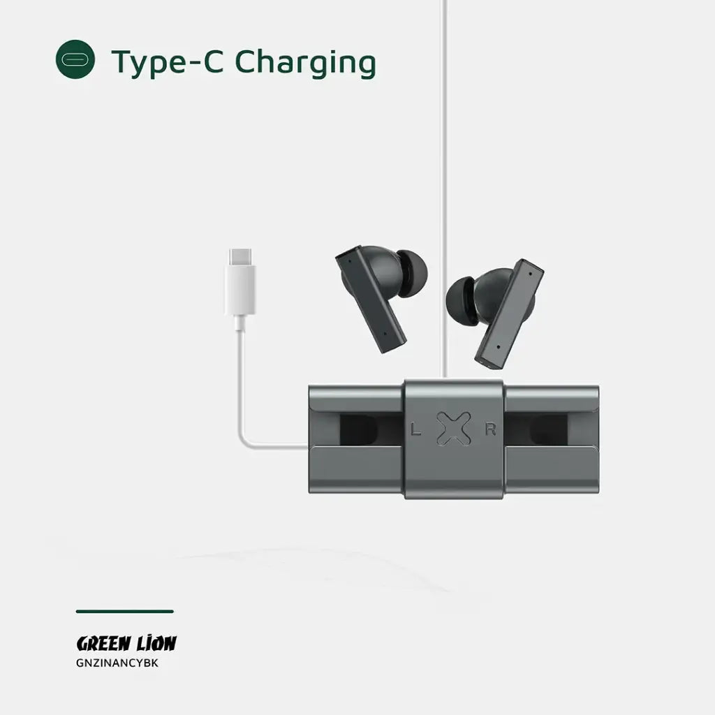 Green Lion Zinc Y Metal Earbuds ANC TWS