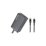 Green Lion Dual PD & QC Gan Charger 65W With Type-c to Lightning Cable 1m