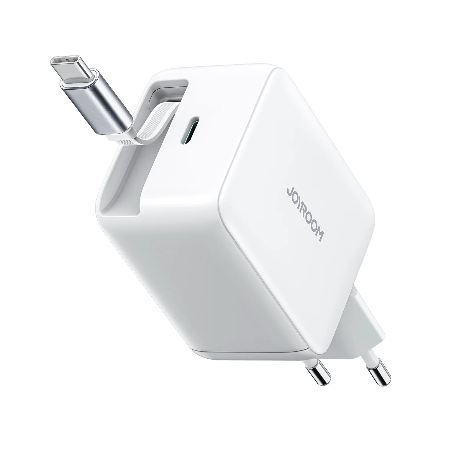 Joyroom Gan Charger With Built-in Retractable Cable 67W - JR-TCL06