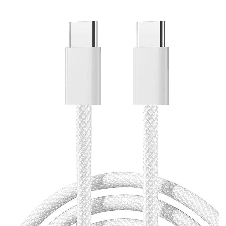 Joyroom USB-C Braided Fast Charging Data Cable Type-c to Type-c 60W 1m - White
