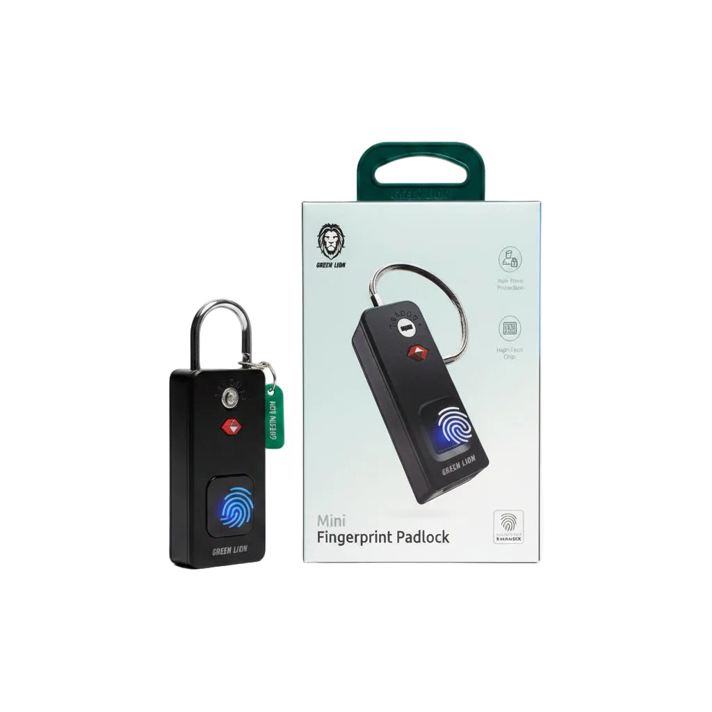 Green Mini Fingerprint padlock 0.5S Unlock