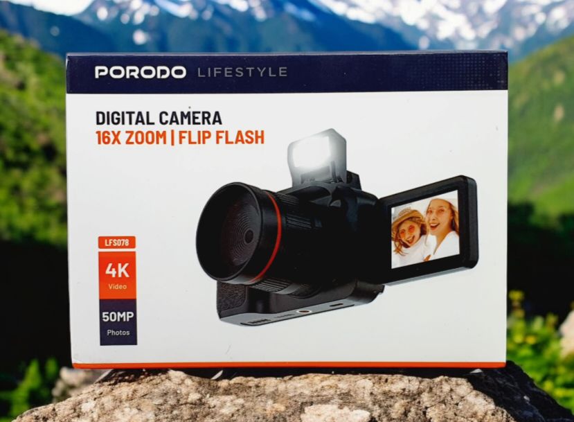 Porodo Digital Camera 16X Zoom / Flip Flash 4K LFS078