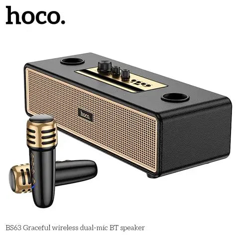 hoco Classic & Stylish Dual-Mic BT Speaker - BS63