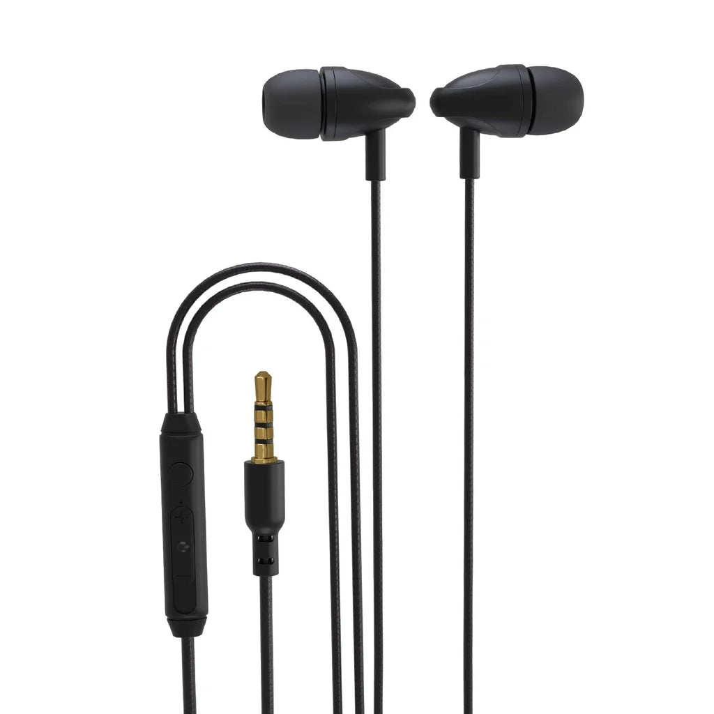 Porodo Blue Steeo Earfhones With Aux Connector 3.5mm