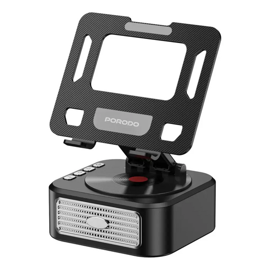 Porodo Multifunctional Tablet Speaker Stand USB/TF Playback Power Bank LFS175