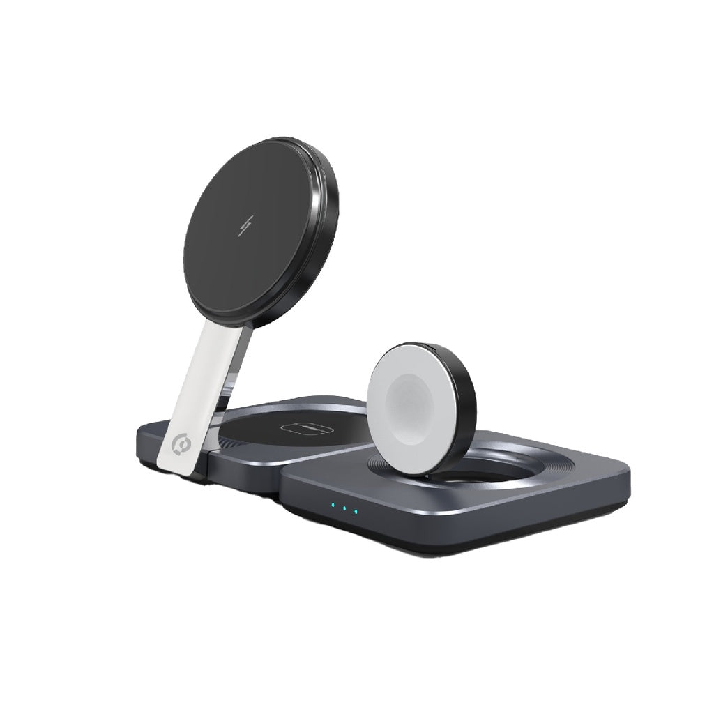 حامل شحن الأجهزة المتعددة Powerology Qi2-15W Magsafe iPh15