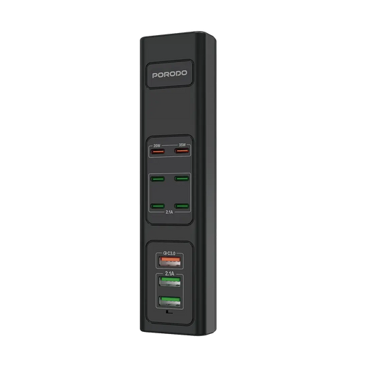 Porodo Multi - Port Usb Charging Hub 85W FWCO31 - Black