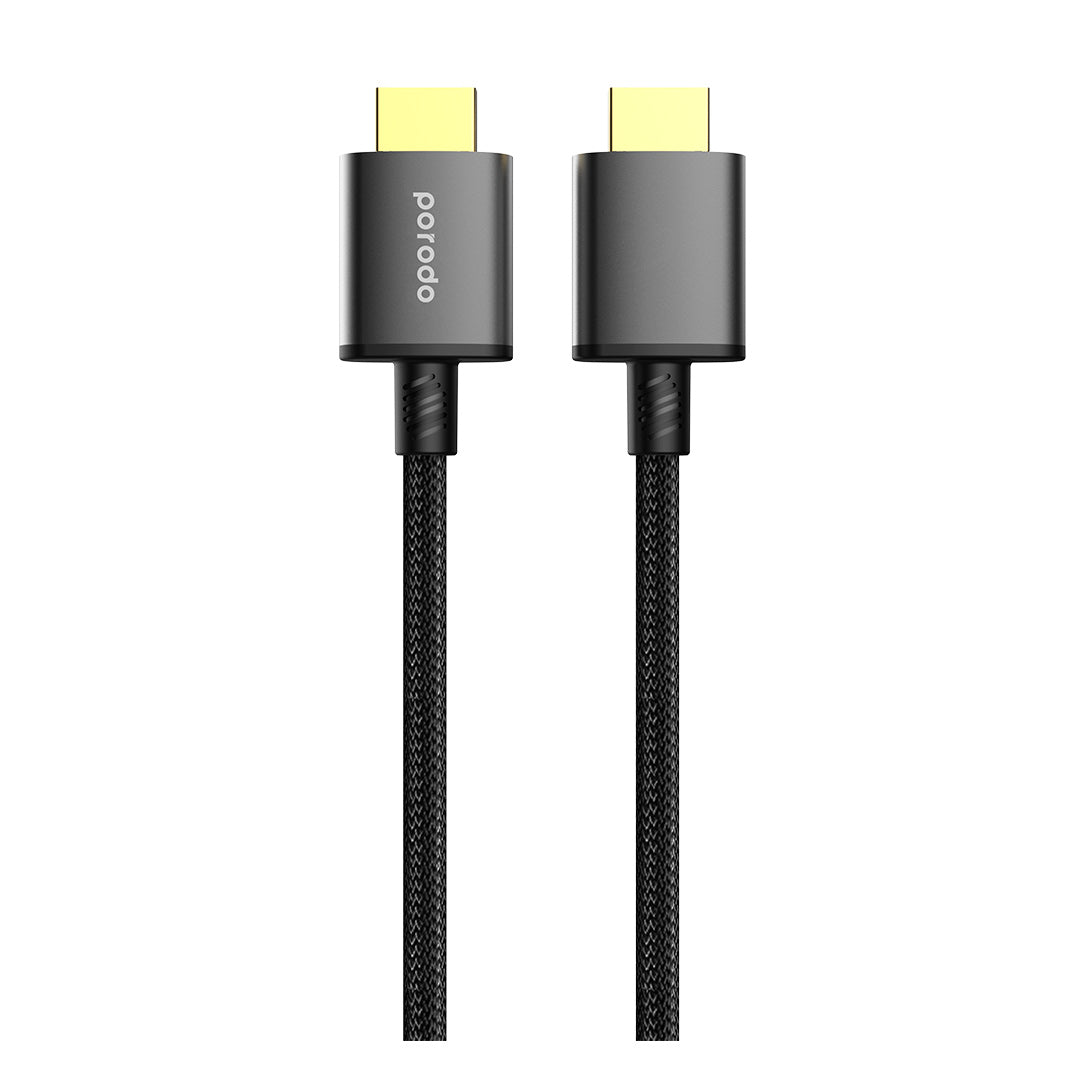 Porodo Braided HDMI Ultra HD Cable High-Speed Streaming 8k 3m