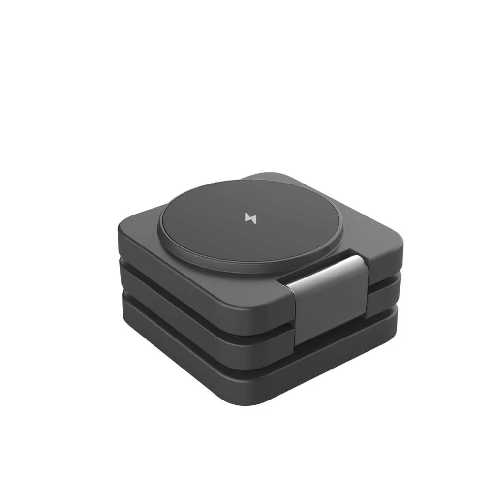 Porodo Multi-Device Wireless Charger Sleek,Lightning AND Travel-Friendly - Black