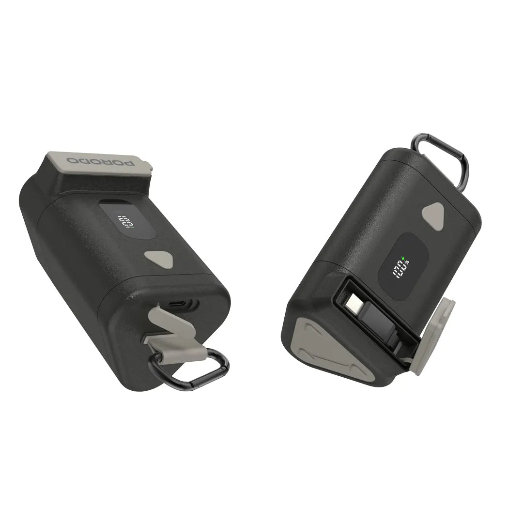 Porodo 15000 mAh Poer Bank 70cm Retractable Type-c PB069