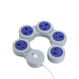 Porodo Multi-Socket Strip Universal AC USB-C Power Delivery (PD20W/2500W) 1.8M