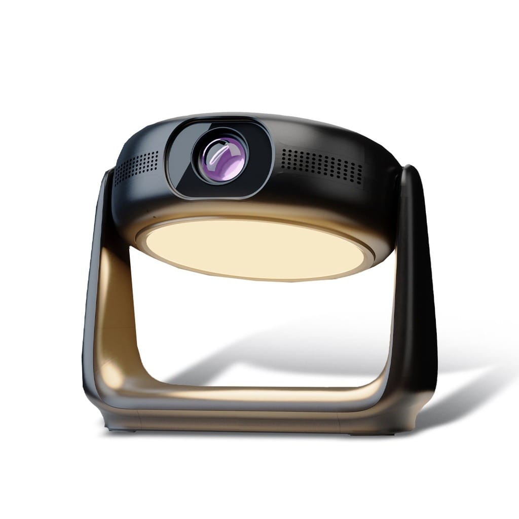Powerlogy Rotating Stand Portable Projector Full HD - Black