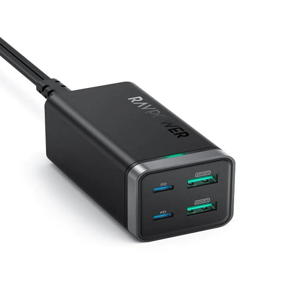 Ravpower PD Pioneer 65W Gan 4-Port Desktop Charger - RP-PC136