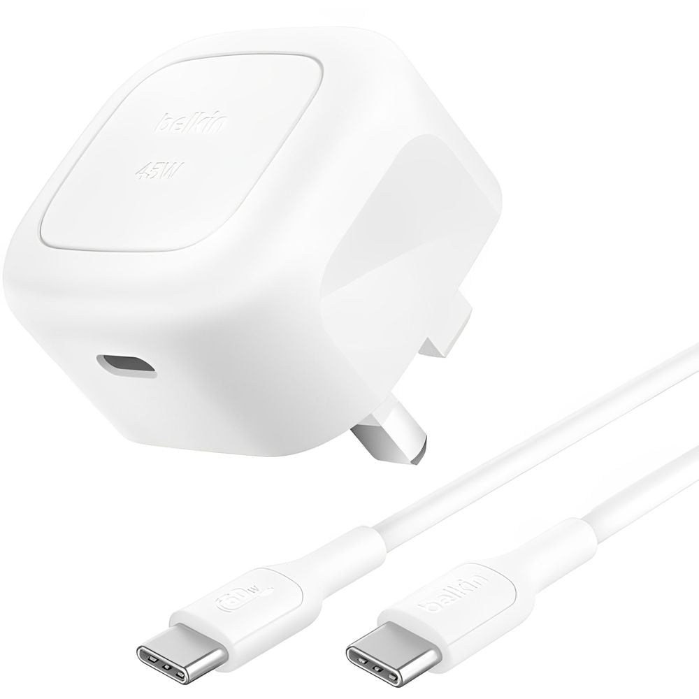 Belkin Boost Charge Compact USB-C Wall Charger 45W + USB-C To USB-C Cable