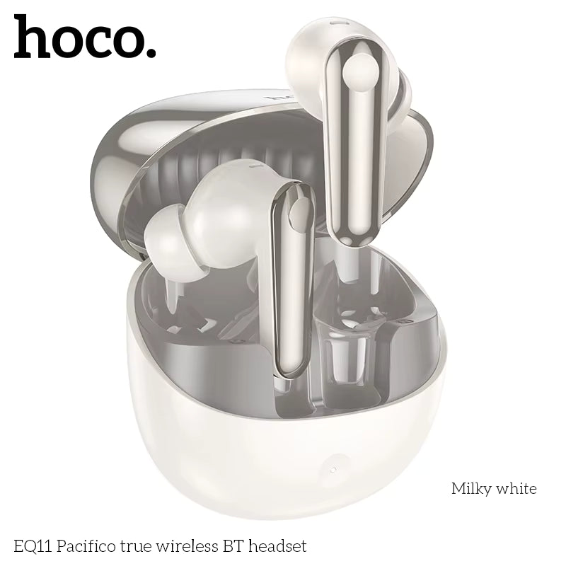 hoco Pacifico Wireless BT Headset - EQ11 Milky White