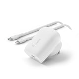 Belkin Boost Charge Wall Charger With PPS+USB-C Cable With Lightning Connector