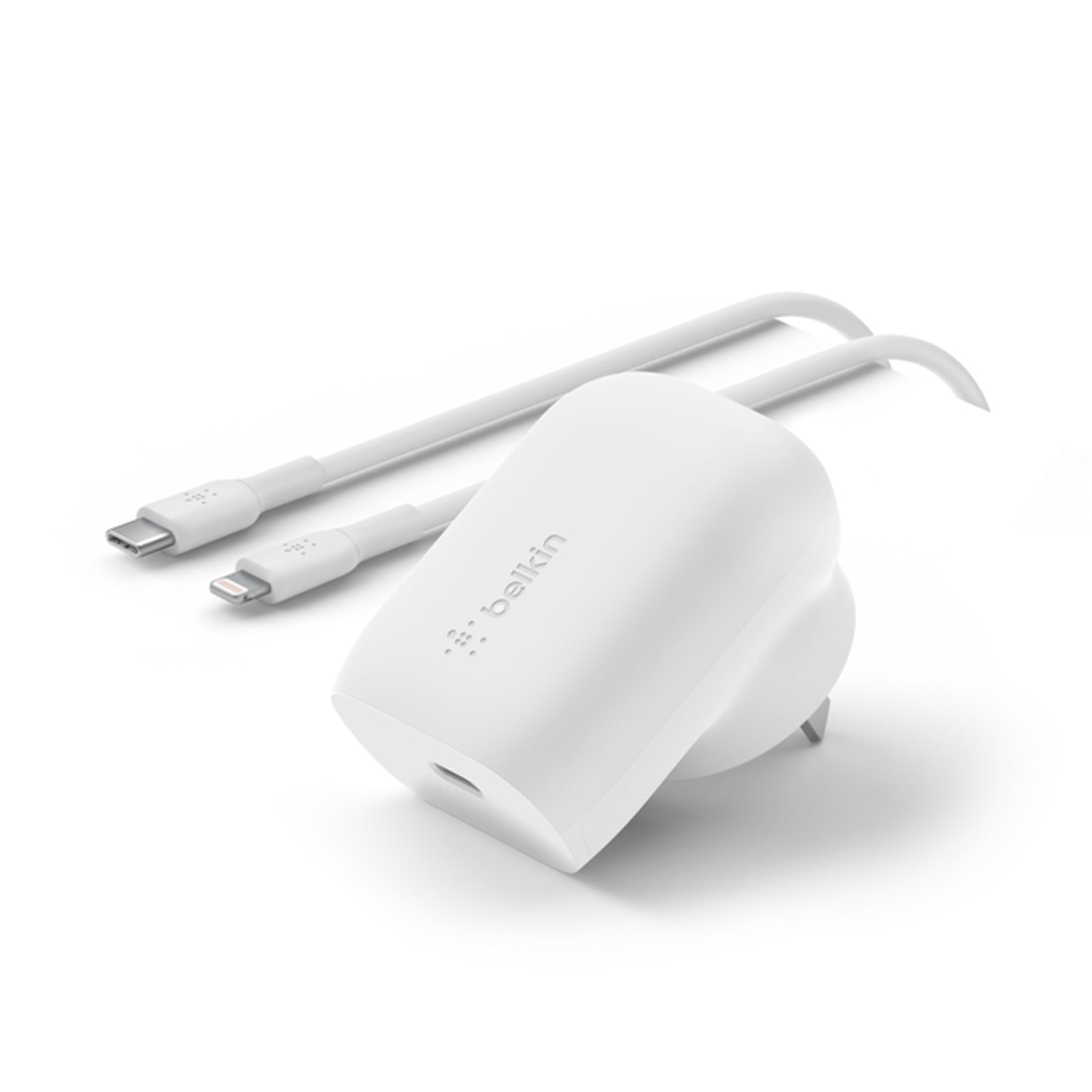 Belkin Boost Charge Wall Charger With PPS+USB-C Cable With Lightning Connector