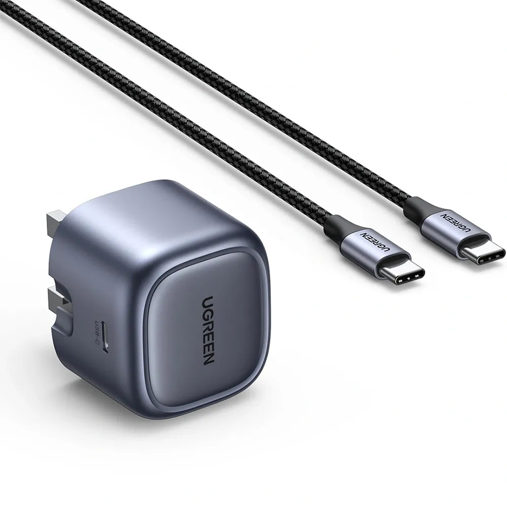 Ugreen Nexode USB-C Gan Fast Charger 30W With Type-c Cable - Space Gray