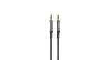 Green Lion AUX TO AUX Braided Cable Black (1m)
