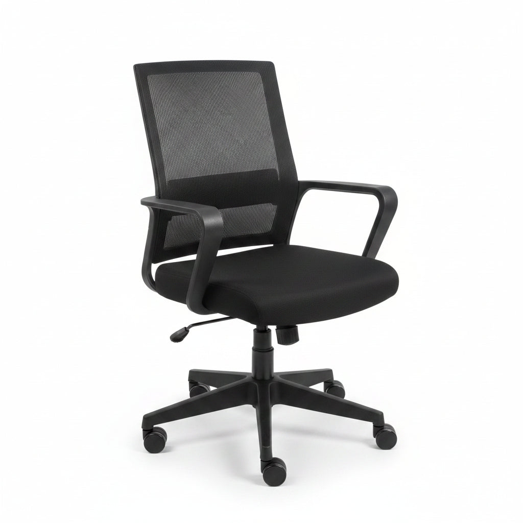 Office Normal Chair No Rear Stand Black
