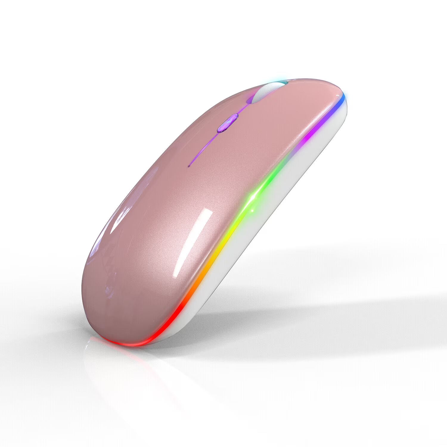 iMice Rechargeable 2.4G+BT5.1 Wireless Mouse With Controller LED lIGHT G903 Pink
