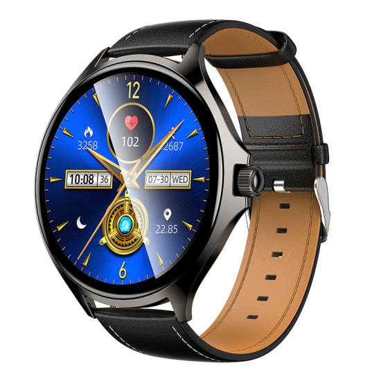 ‎hoco HD Large Round Screen Ultra-Slim Smart Watch Y39 Black