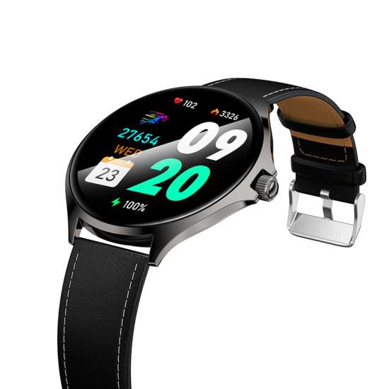 ‎hoco HD Large Round Screen Ultra-Slim Smart Watch Y39 Black
