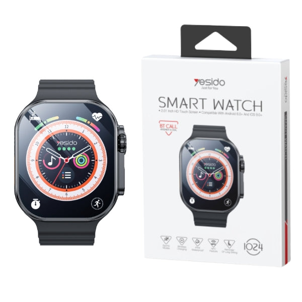 Yesido Smart Watch 2.01Ince HD Touch Screen 1024