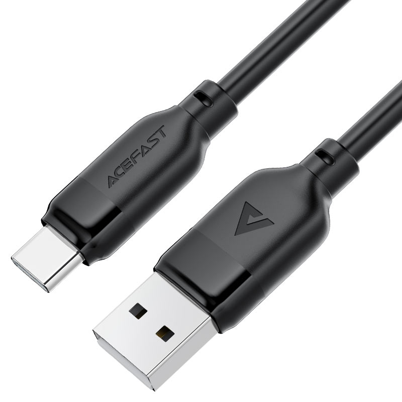 كابل بيانات وشحن سريع من Acefast، من USB-A إلى USB-C، بطول 1.2 متر - C16-04، أسود