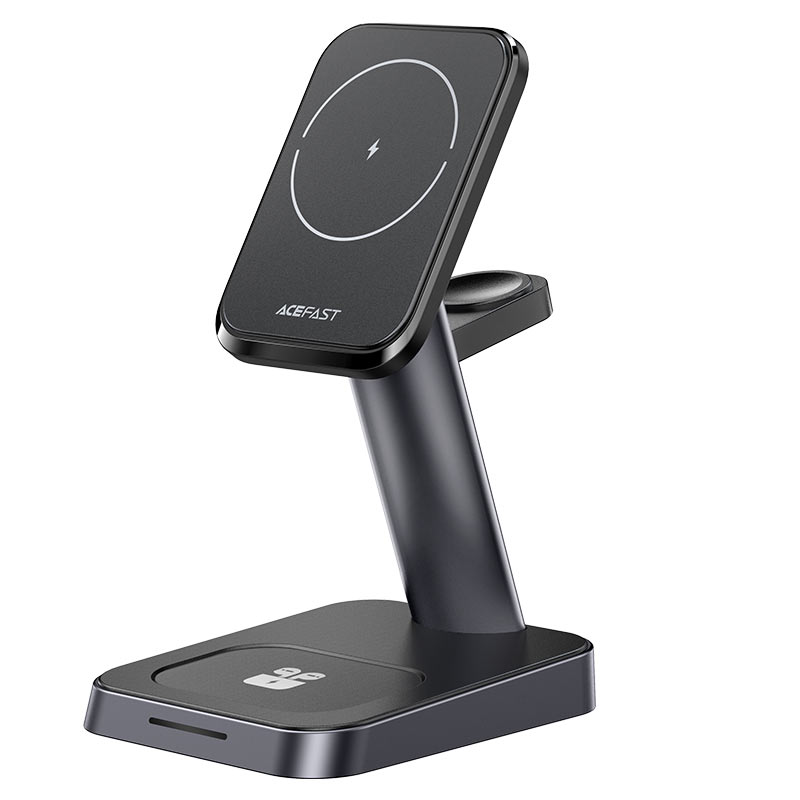 Acefast 3 in 1 Wireless Charging Multifunctional Desktop Stand For Phone And Watch 15W - E3 Black