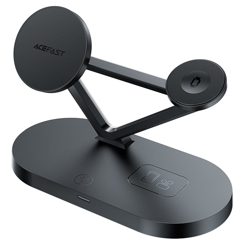 Acefast Desktop Charging Station Three Wireless Charging Holder 45W - E9 Black