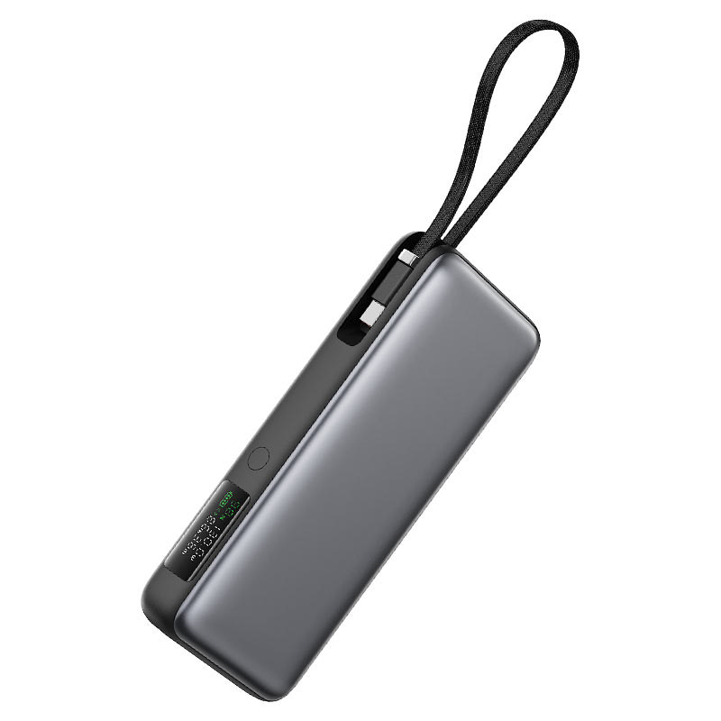 Acefast 20000mAh Fast Power Bank Built-in USB-C IN-Out Charging Cable PD130W - M22 Black
