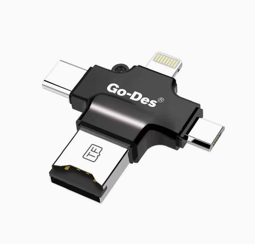 Go-Des 4 in 1 Mobaile Phone Card Reader Phone Computer Equipment Universal - GD-DK103