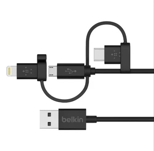 3 IN 1 HDTV Cable For Lightning&Micro USB & USB-C Connector 1800mm