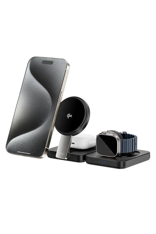 Wiwu QI2 3 IN 1 Folding Wireless Charging 15W - WI-W028