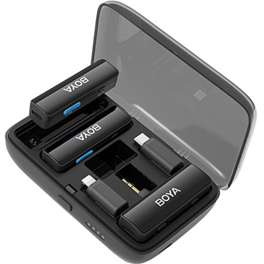 ‎Boya Multi-Compatible 2.4GHz Dual-Channel Wireless Microphone System Boyalink