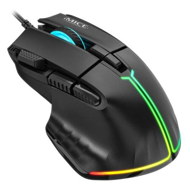 iMice Customizable Gaming Mouse With RGB Light - T50