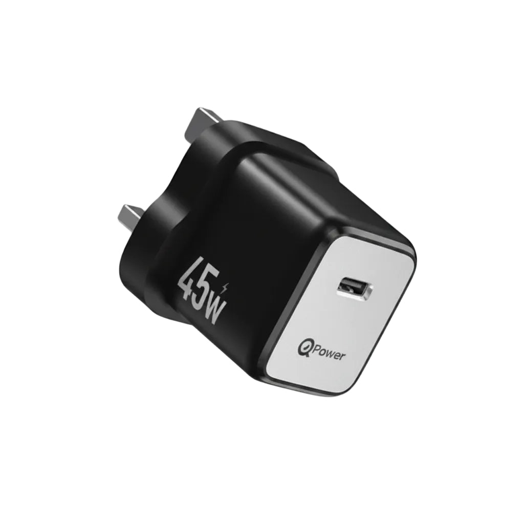 محول الشحن السريع PD45W من Quantum Support لشحن الكمبيوتر المحمول Q-13