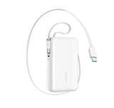 Joyroom 35W Mini Power Bank with Built in Type-C Cable Carrying USB-L Cable JR-PR2L Pink