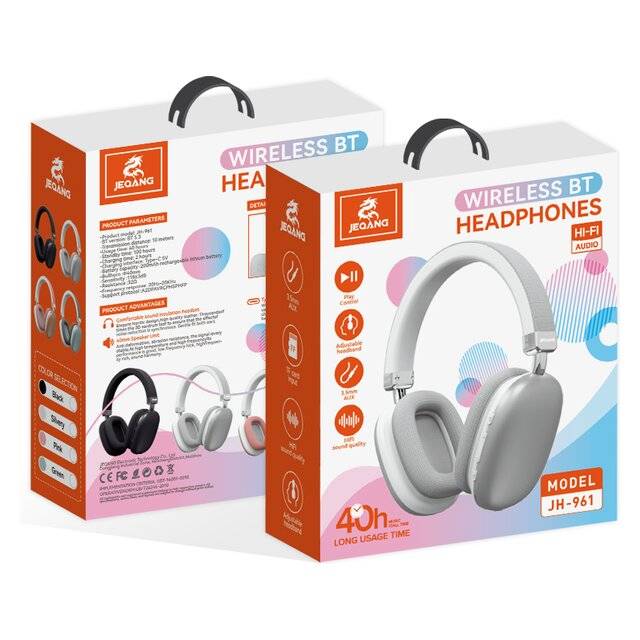 Jeqang Wireless BT Headset - JH-961 Pink