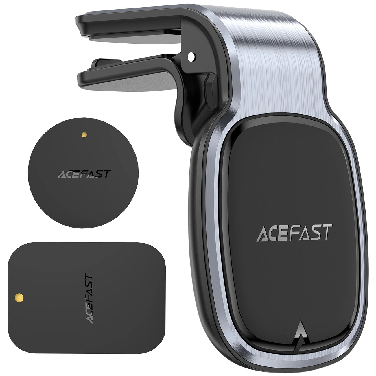 Acefast IN-Car Phone Holder With Six Powerful N52 Magnets - D16 Metal Gray