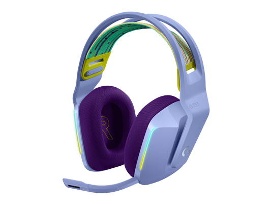 Logitech G733 Wireless RGB Gaming Headset - Lilac