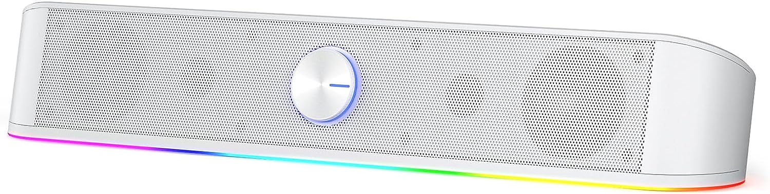Redragon Adiemus Stereo Sounbar RGB GS560W - White