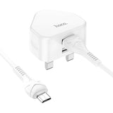 Hoco Dual Port Charger Set With Cable Usb-A TO Micro 1M C90B