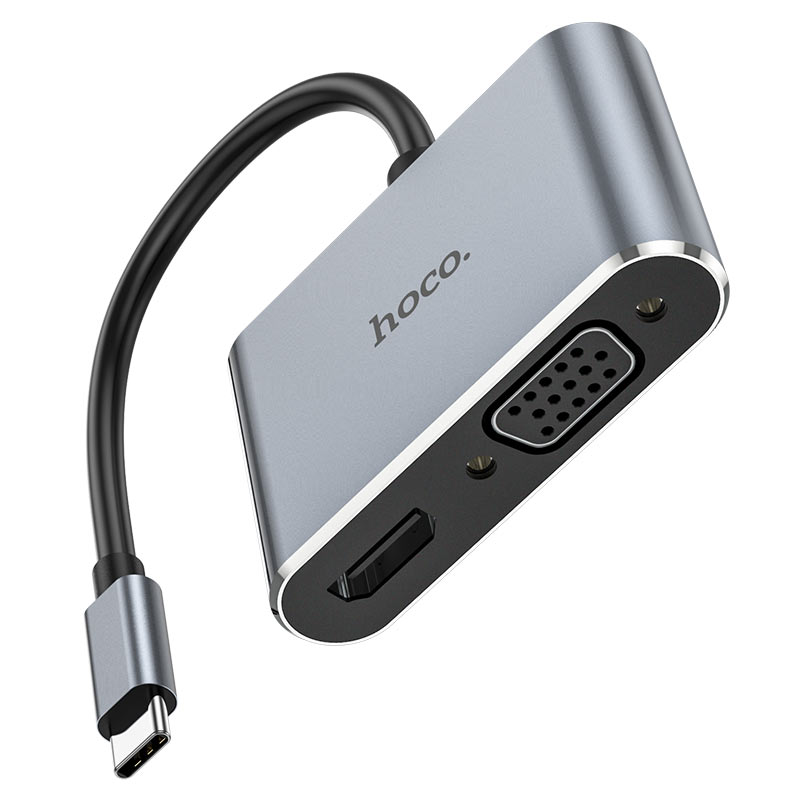 HOCO Multifunctional Adapter Type-c to (HDTV +VGA) - HB29