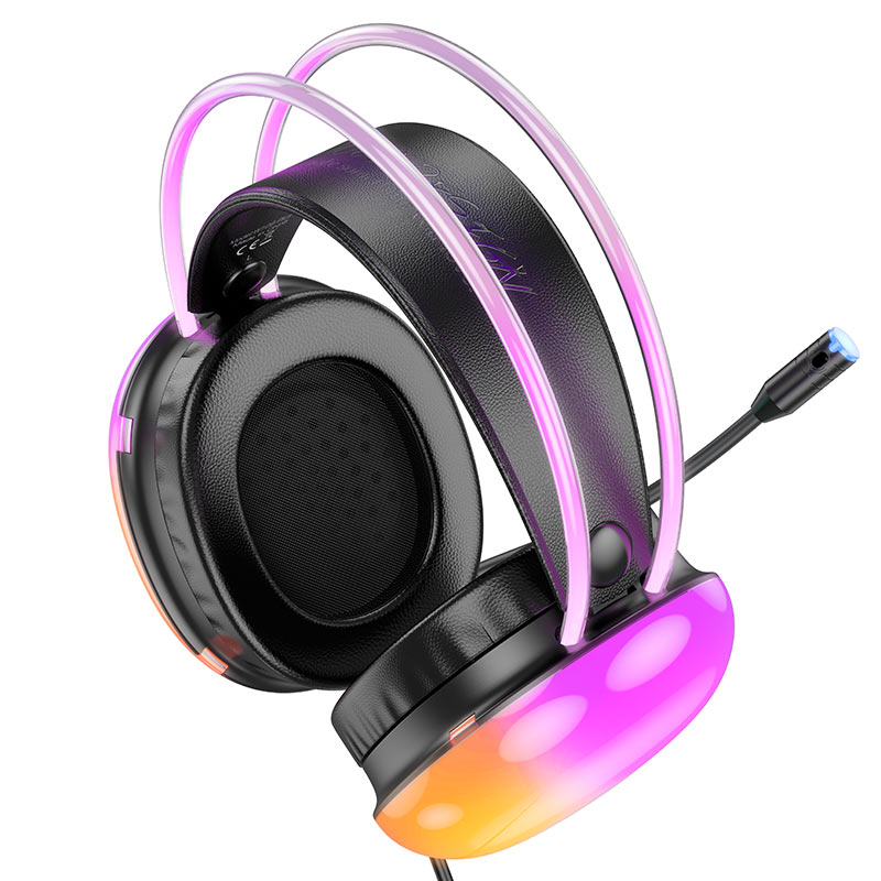 Hoco Gaming Head Phones 50mm Speaker W109 PLUS Black