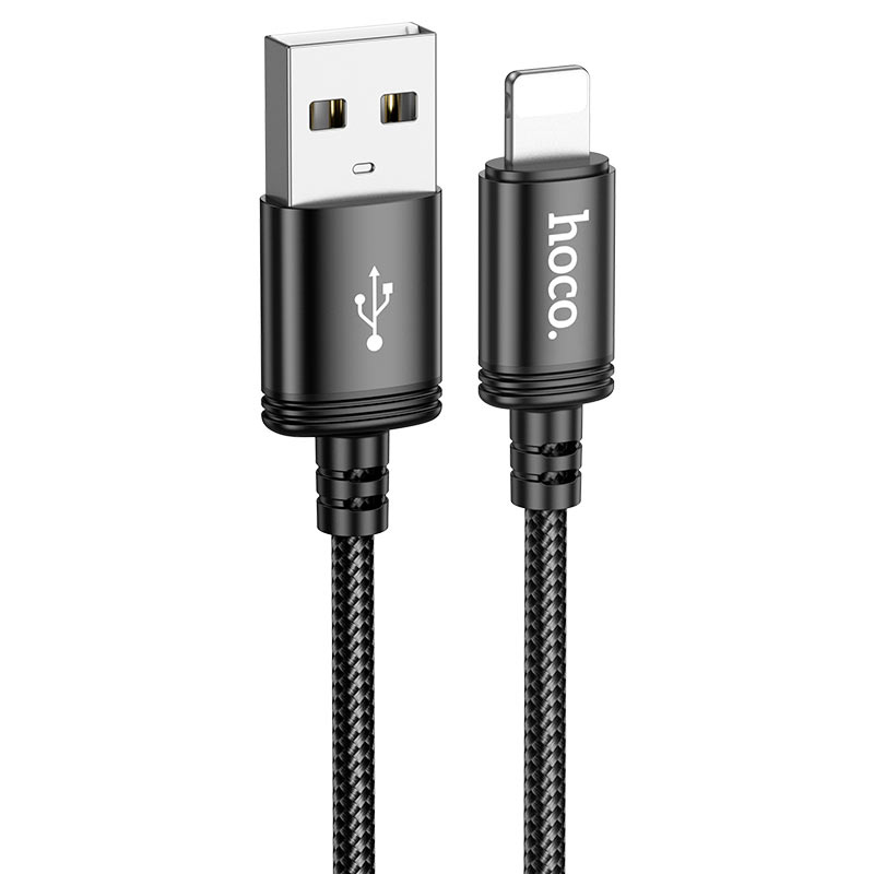 hoco USB-A TO Lightning Fast Charging Data Cable 1m - X89 Black